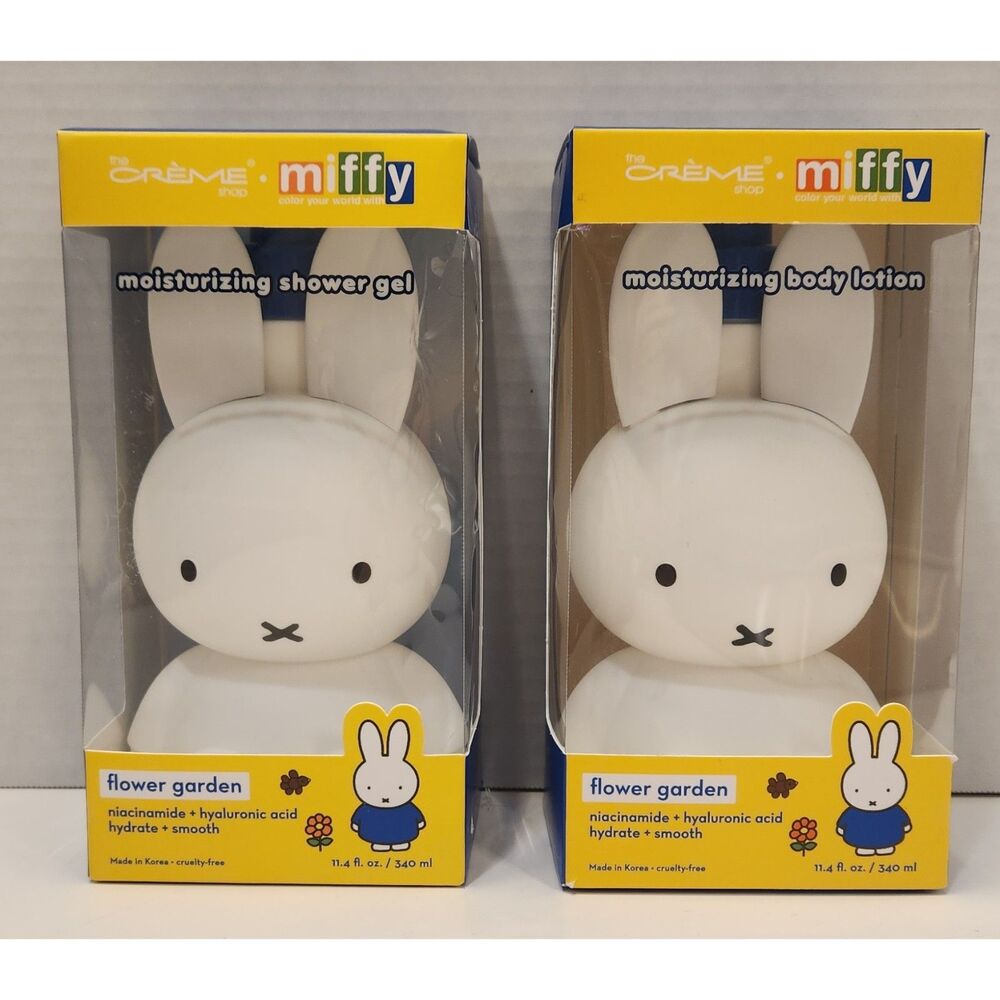 The Crème Shop x Miffy Flower Garden Shower Gel & Body Lotion Set 11.4 oz